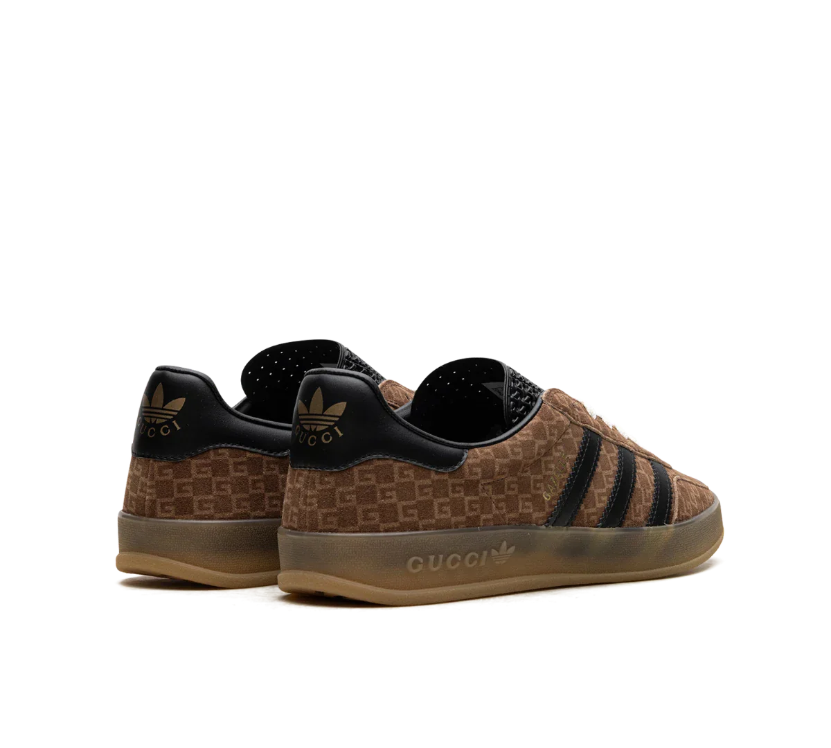 Tênis Adidas x Gucci Gazelle GG Monogram 'Brown' Marrom/Preto