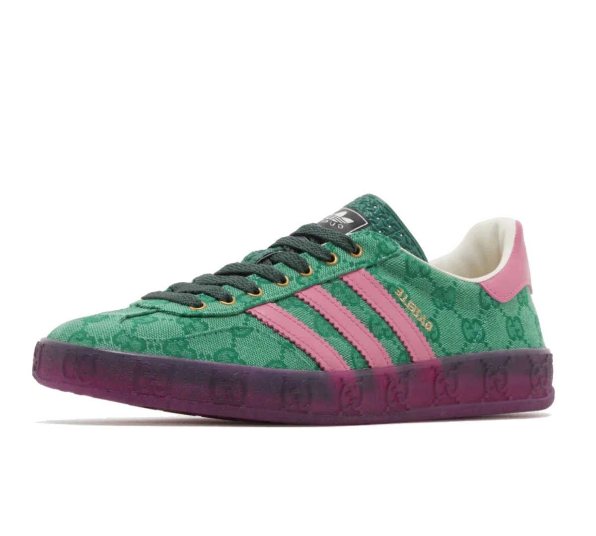 Tênis Adidas x Gucci Gazelle 'Green Pink Strata' Verde/Rosa