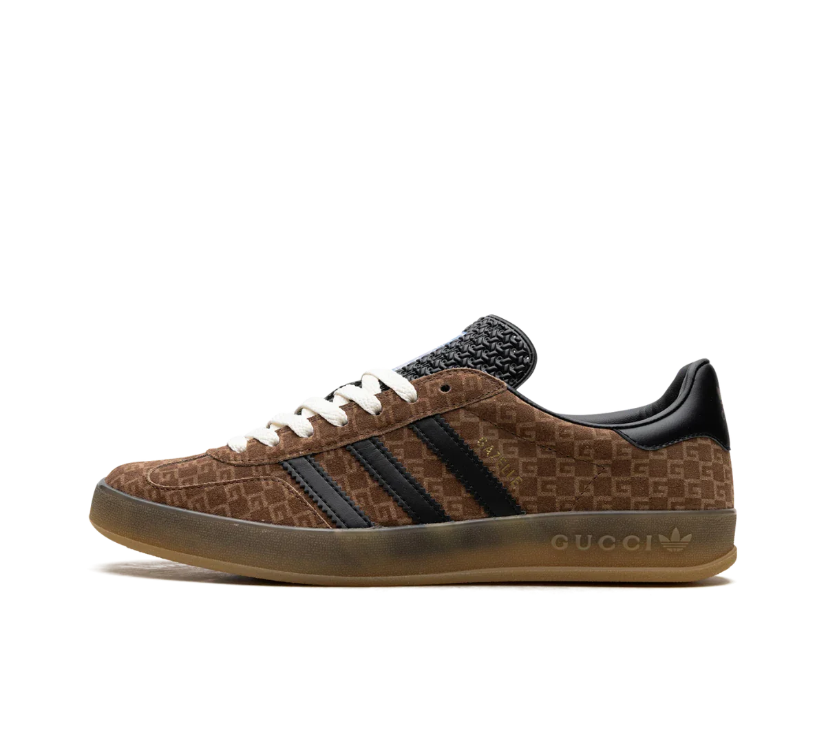 Tênis Adidas x Gucci Gazelle GG Monogram 'Brown' Marrom/Preto