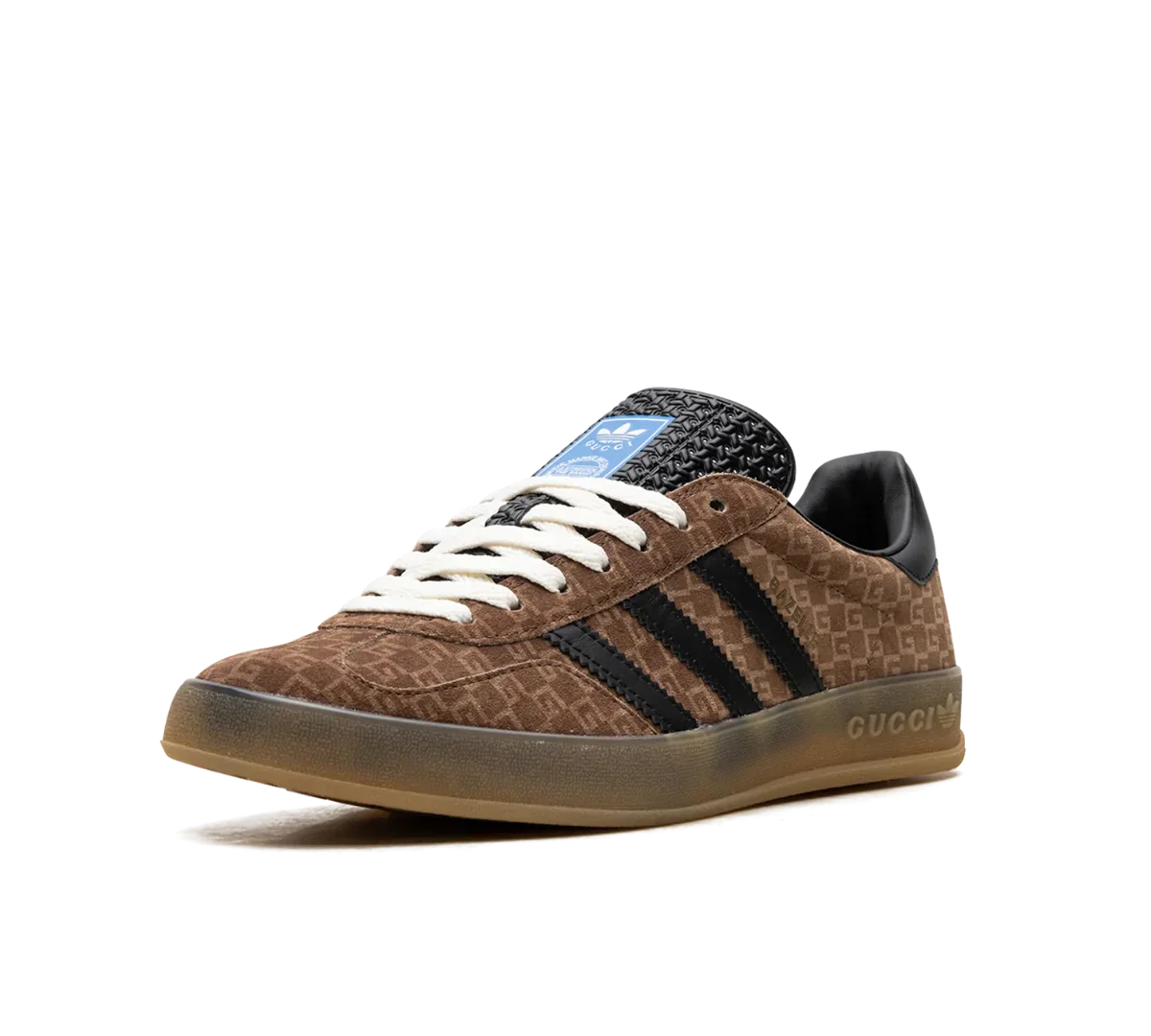 Tênis Adidas x Gucci Gazelle GG Monogram 'Brown' Marrom/Preto