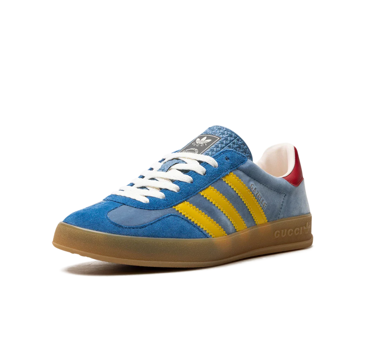 Tênis Adidas x Gucci Gazelle 'Light Blue Suede'