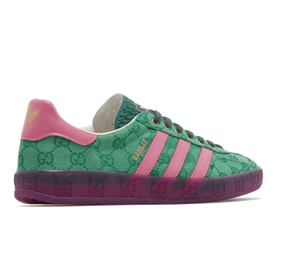 Tênis Adidas x Gucci Gazelle 'Green Pink Strata' Verde/Rosa