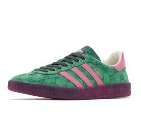 Tênis Adidas x Gucci Gazelle 'Green Pink Strata' Verde/Rosa