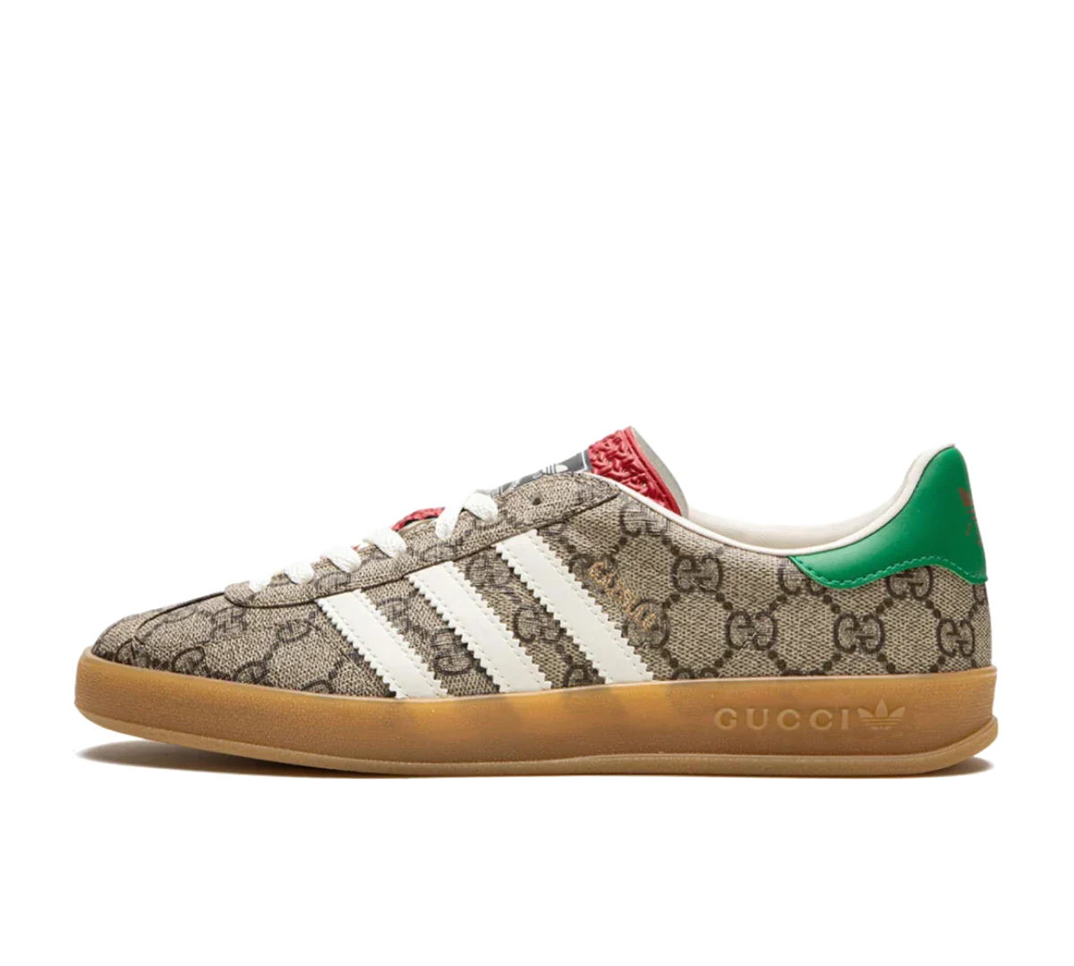 Tênis Adidas x Gucci Gazelle 'Beige GG Monogram'