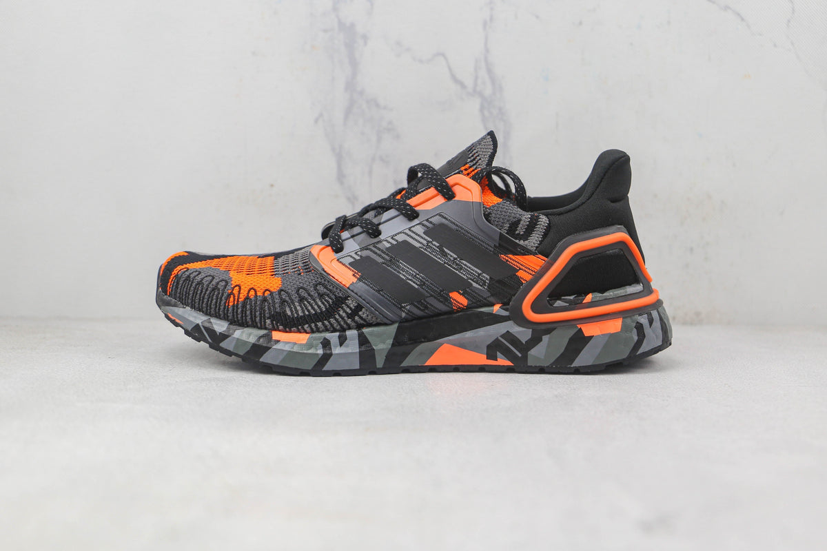 Adidas Ultraboost 20 - Preto/Laranja 'Camuflado'