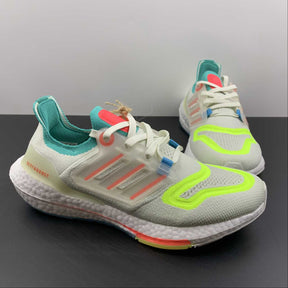 Adidas Ultraboost 22 - Branco/Verde/Laranja