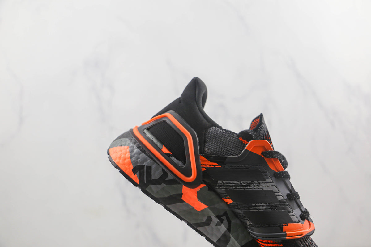 Adidas Ultraboost 20 - Preto/Laranja 'Camuflado'