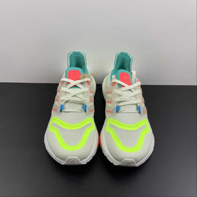 Adidas Ultraboost 22 - Branco/Verde/Laranja